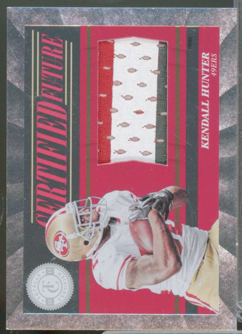 Kendall Hunter /49 2011 Totally Certified Future Jersey Materials Prime #26  Image 1