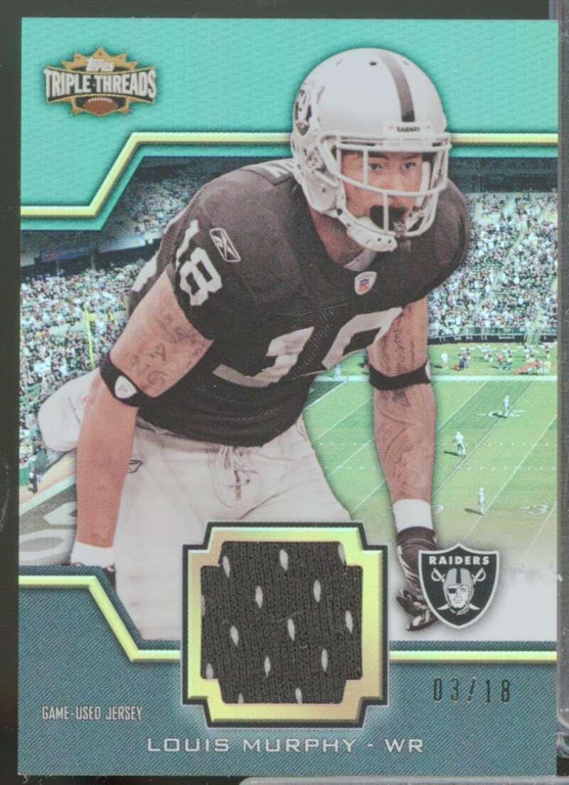 Louis Murphy /18 2011 Topps Triple Threads Unity Jersey Relics Emerald #TTUSR61  Image 1