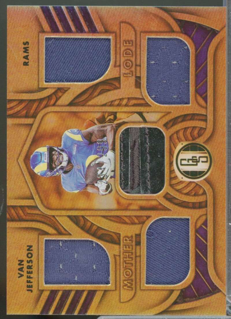 Van Jefferson /299 2022 Panini Gold Standard Mother Lode Jersey Materials #12  Image 1