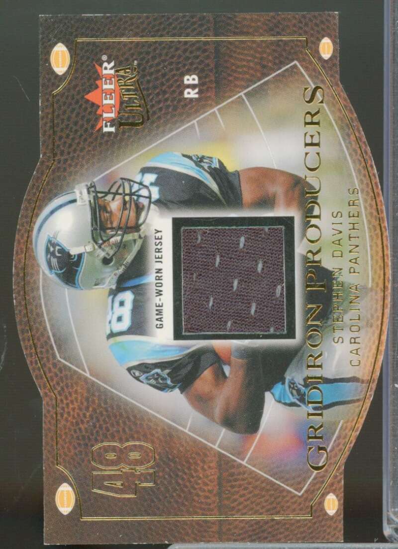 Stephen Davis /77 2004 Ultra Gridiron Producers Game Used Jersey Gold #GPSD  Image 1