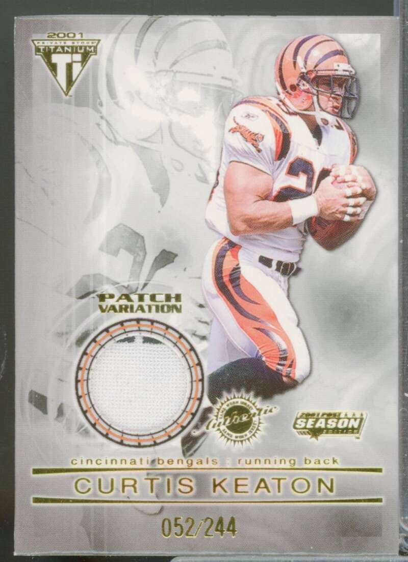 Curtis Keaton /244 Card 2001 Titanium Post Season Jersey Patches #30  Image 1