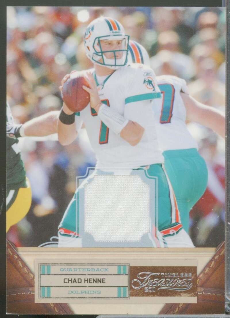 Chad Henne /50 Card 2011 Timeless Treasures Jerseys #15  Image 1