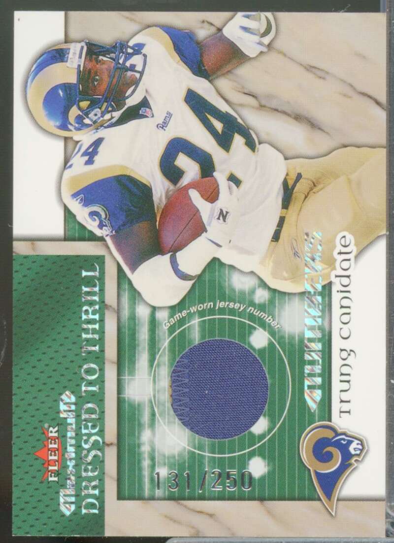 Trung Canidate /250 2002 Fleer Maximum Dressed to Thrill Jsy Patch Numbers #5  Image 1