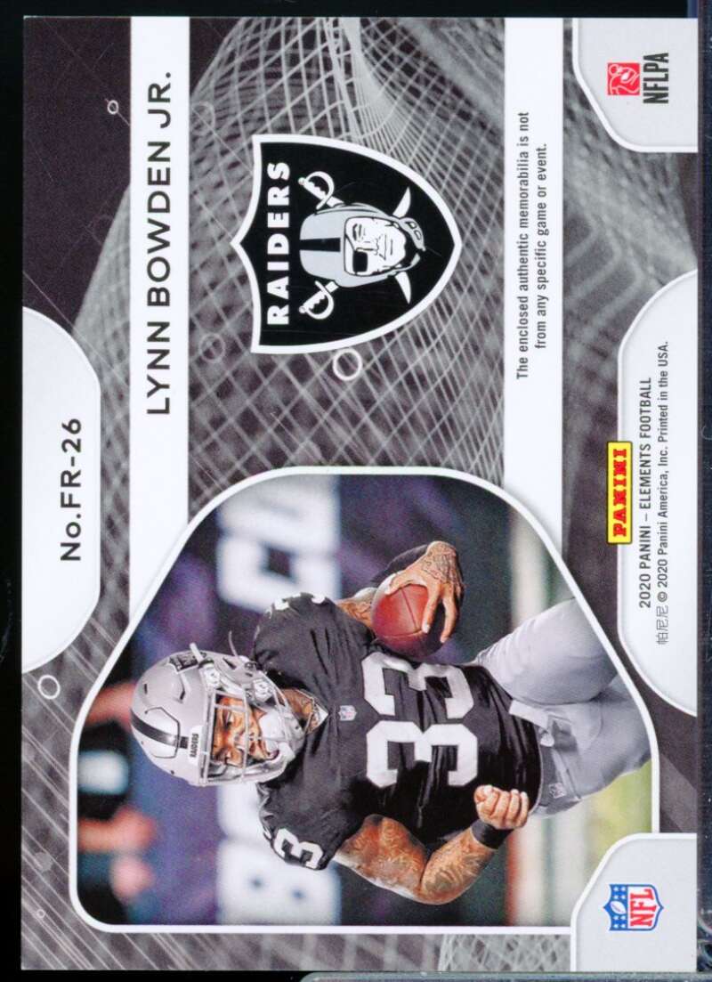 Lynn Bowden Jr. Rookie /99 2020 Panini Elements Frequency Jersey Materials #26  Image 2
