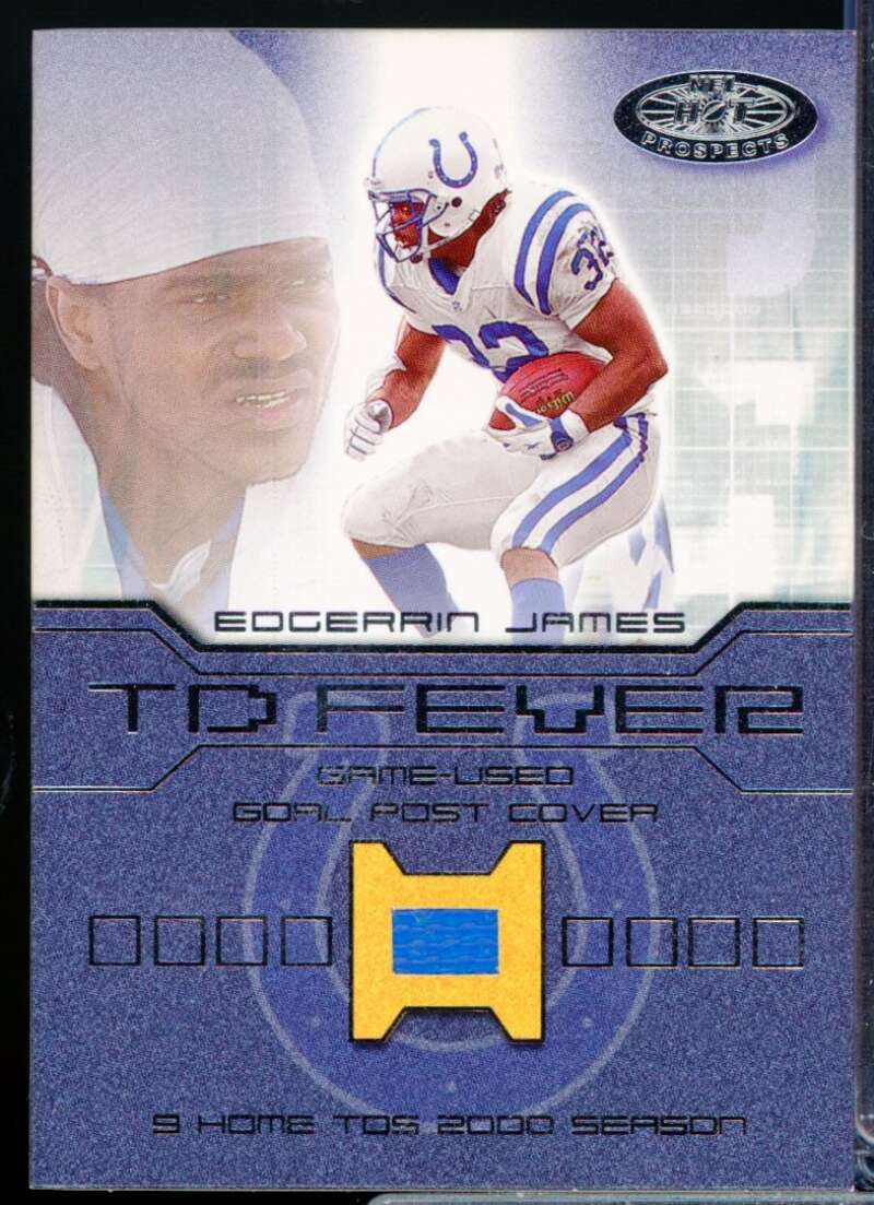 Edgerrin James Card 2001 Hot Prospects TD Fever Jersey #6  Image 1