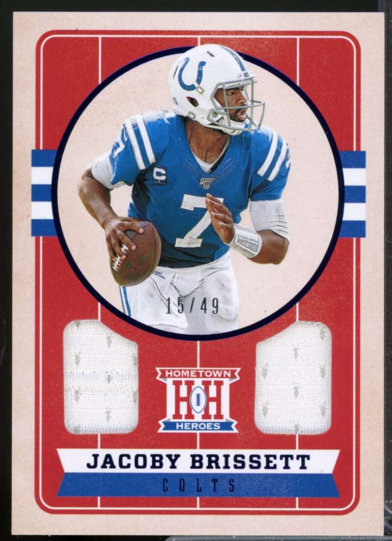 Jacoby Brissett /49 Card 2019 Chronicles Hometown Heroes Dual Jerseys Blue #7  Image 1