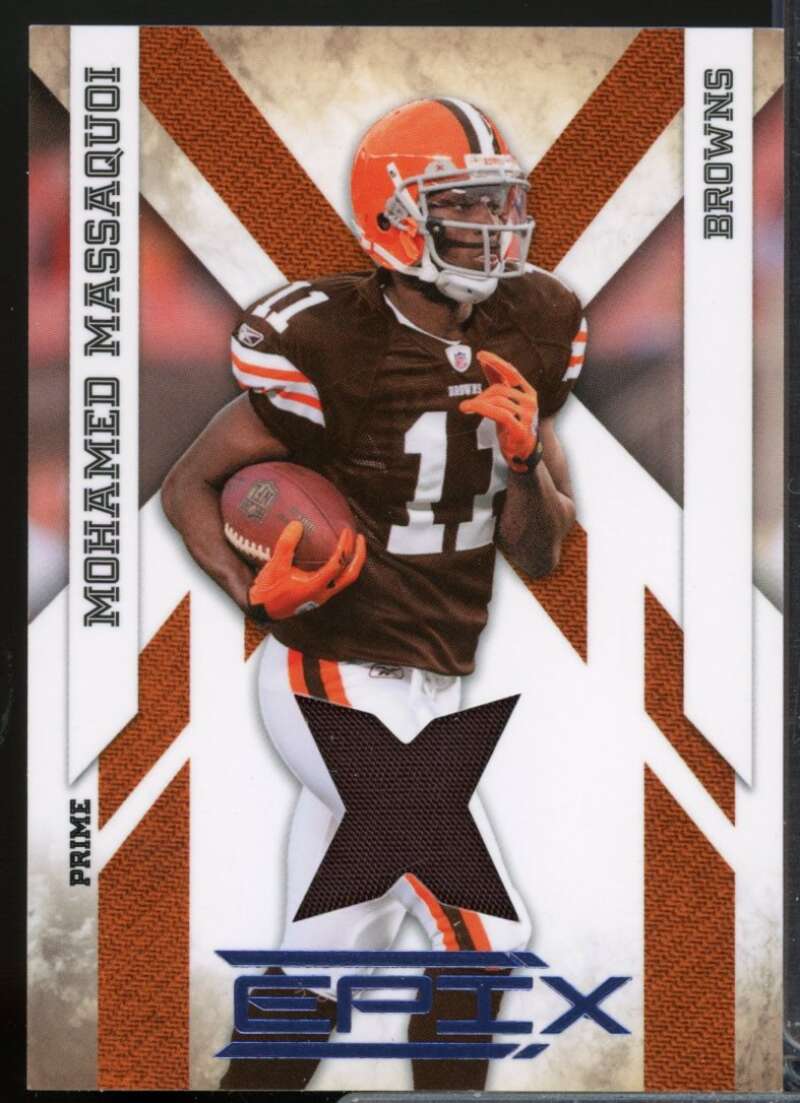 Mohamed Massaquoi /50 Card 2010 Epix Jersey Materials Prime #24  Image 1