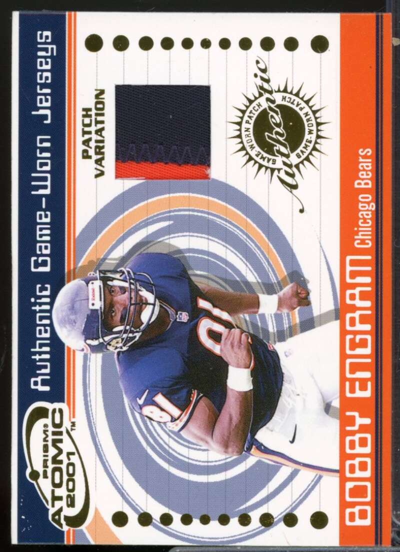 Bobby Engram Card 2001 Pacific Prism Atomic Jersey Patch Variation #16  Image 1