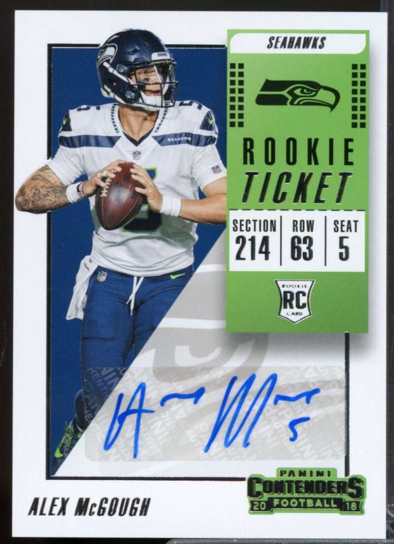 Alex McGough Rookie Card 2018 Panini Contenders Autograph #241  Image 1