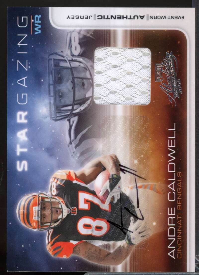 Andre Caldwell /25 2008 Absolute Memorabilia Star Gazing Jersey Autographs #34  Image 1