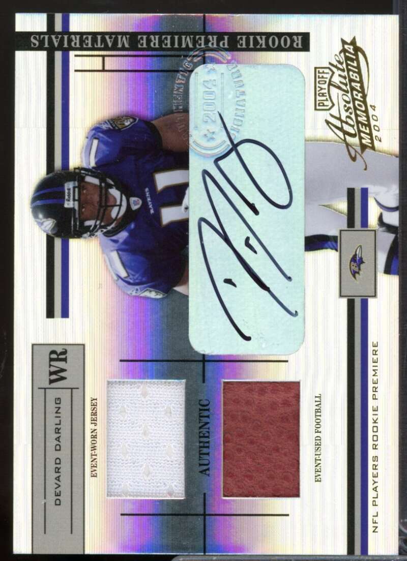 Devard Darling 2004 Absolute Memorabilia Rookie Premiere Jersey Autograph #205  Image 1