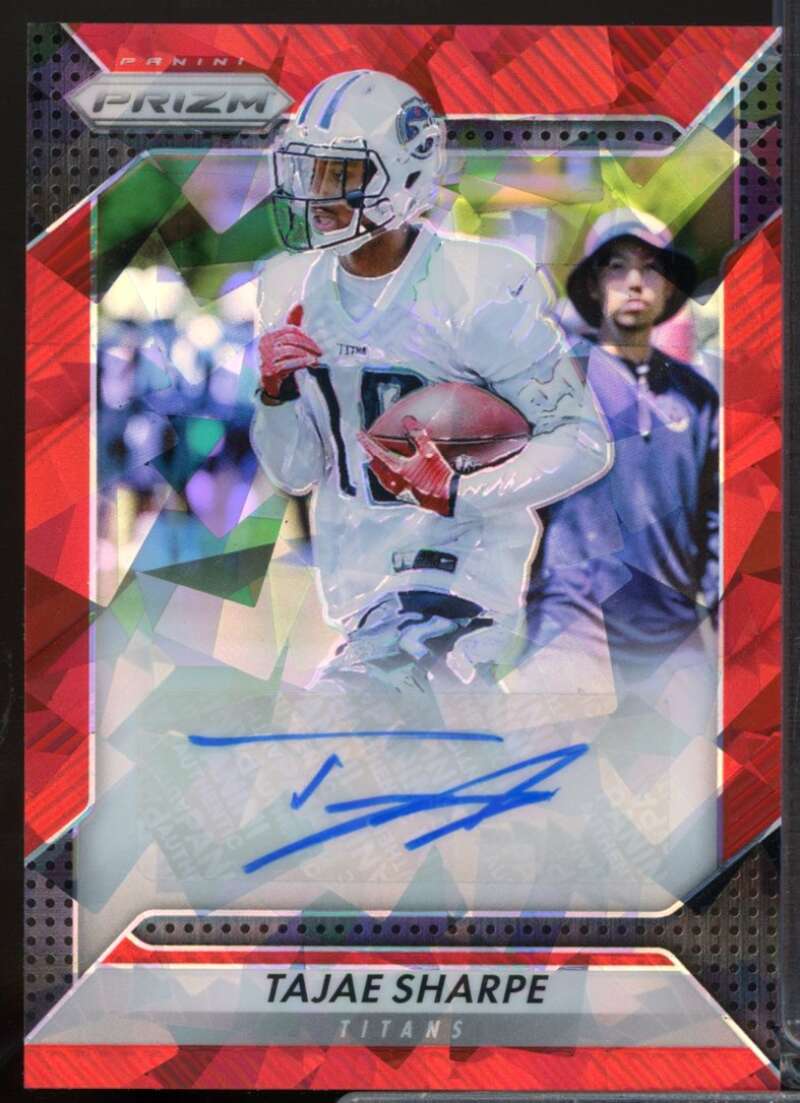 Tajae Sharpe /75 2016 Panini Prizm Rookie Autographs Prizms Red Crystals #47  Image 1