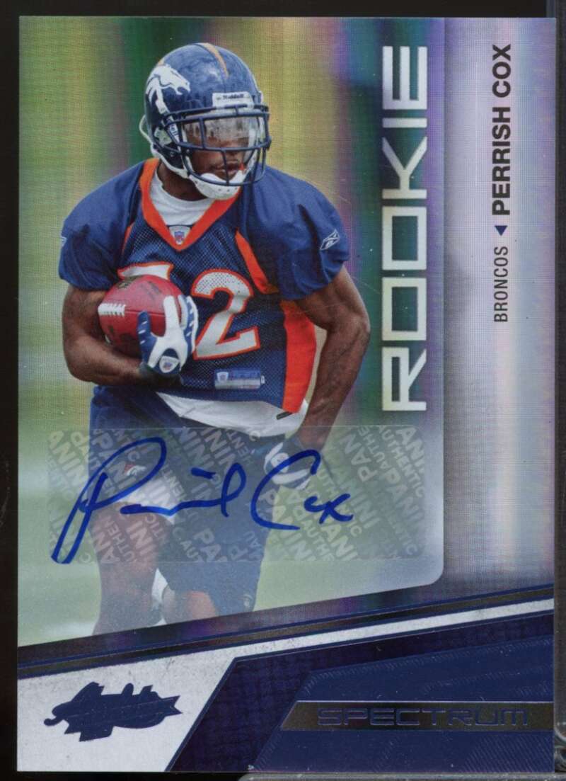 Perrish Cox Rookie /25 Card 2010 Absolute Spectrum Platinum Autographs #178  Image 1