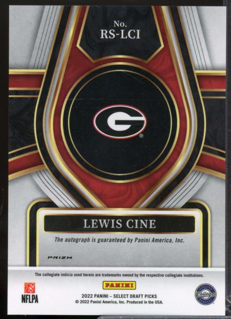 Lewis Cine Card 2022 Select Draft Picks Rookie Autograph Prizms Red #108  Image 2