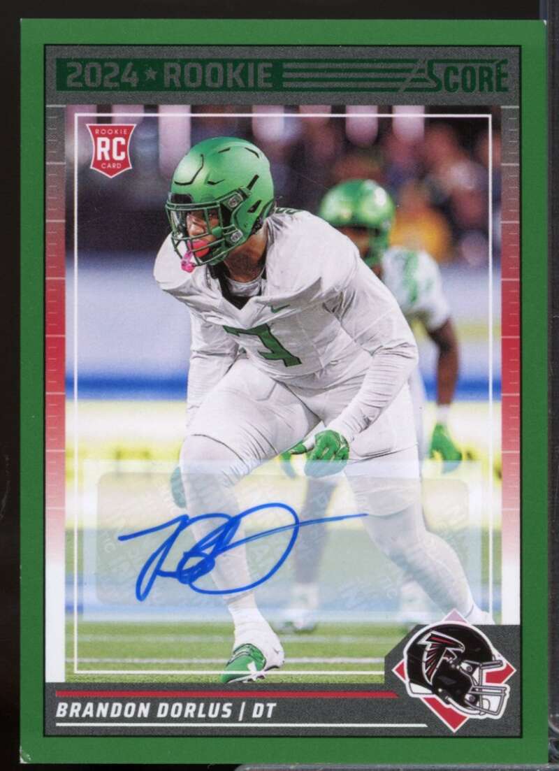 Brandon Dorlus Rookie Card 2024 Score Autograph Green #346  Image 1
