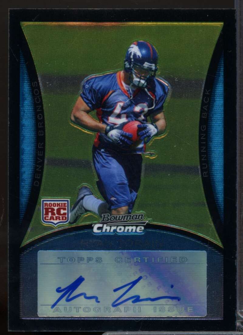 Ryan Torain Card 2008 Bowman Chrome Rookie Autographs #BC79  Image 1