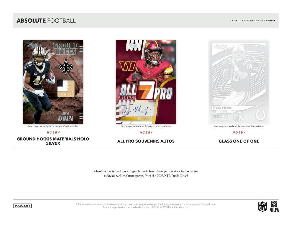 2025 Panini Absolute Football Hobby Box Image 4