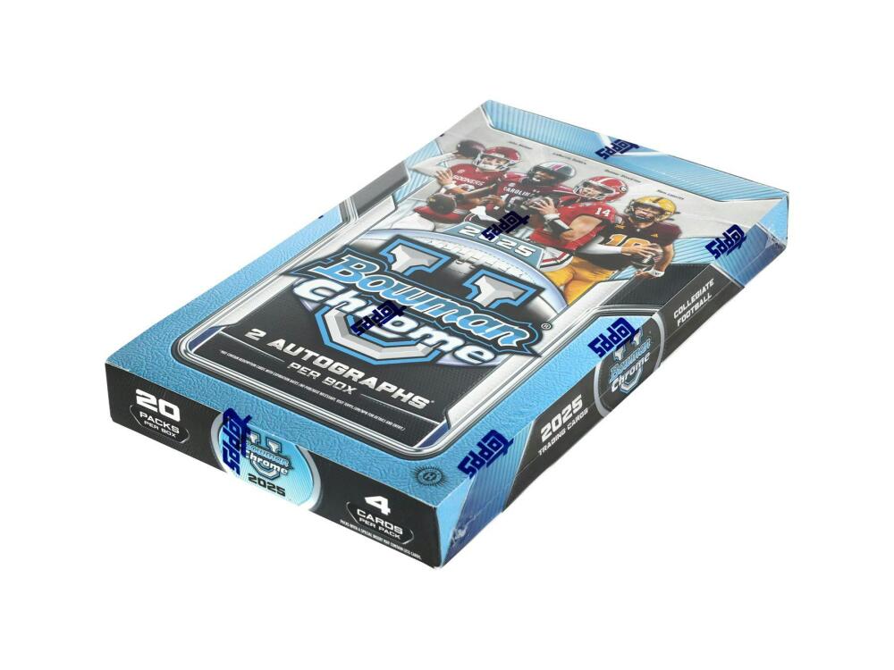 2025 Bowman University Chrome Football Hobby Box Image 2