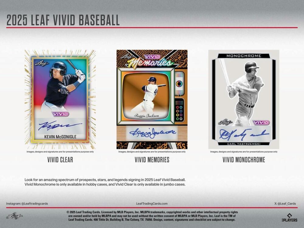 2025 Leaf Vivid Baseball Hobby Box Image 5