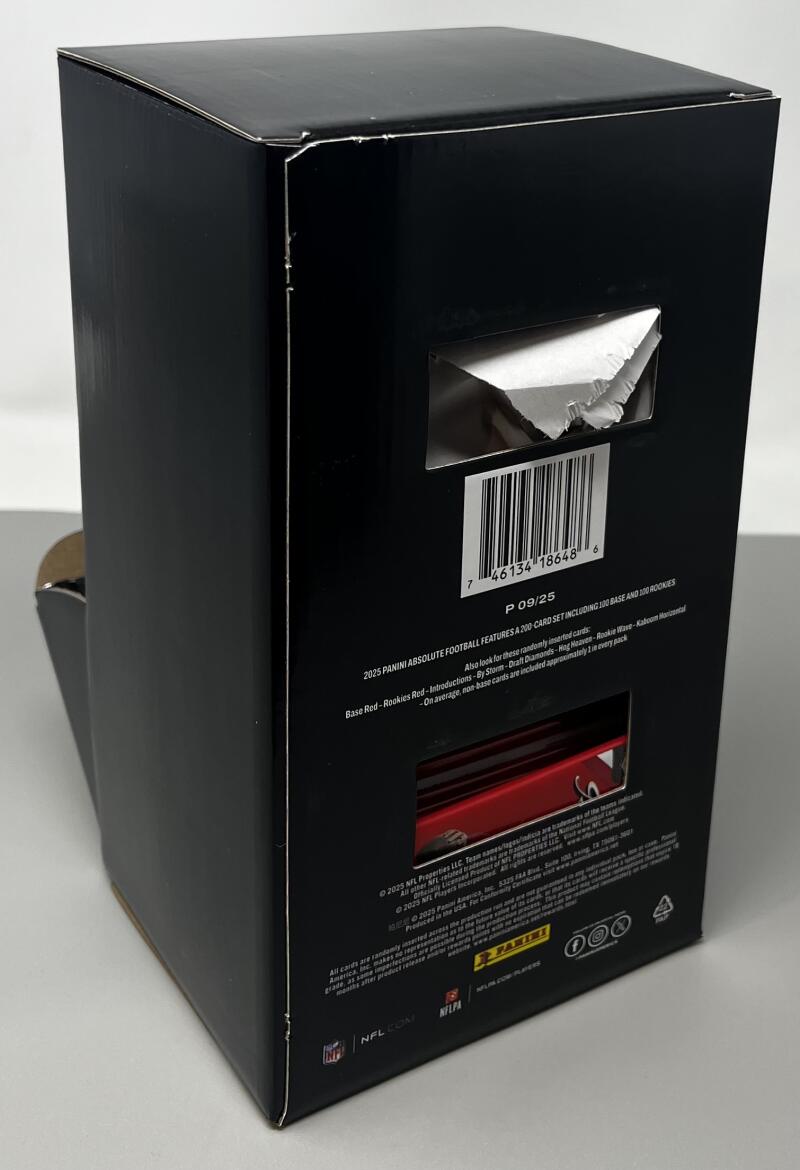 2025 Panini Absolute Football Gravity Feed Box (48 Packs) Image 3