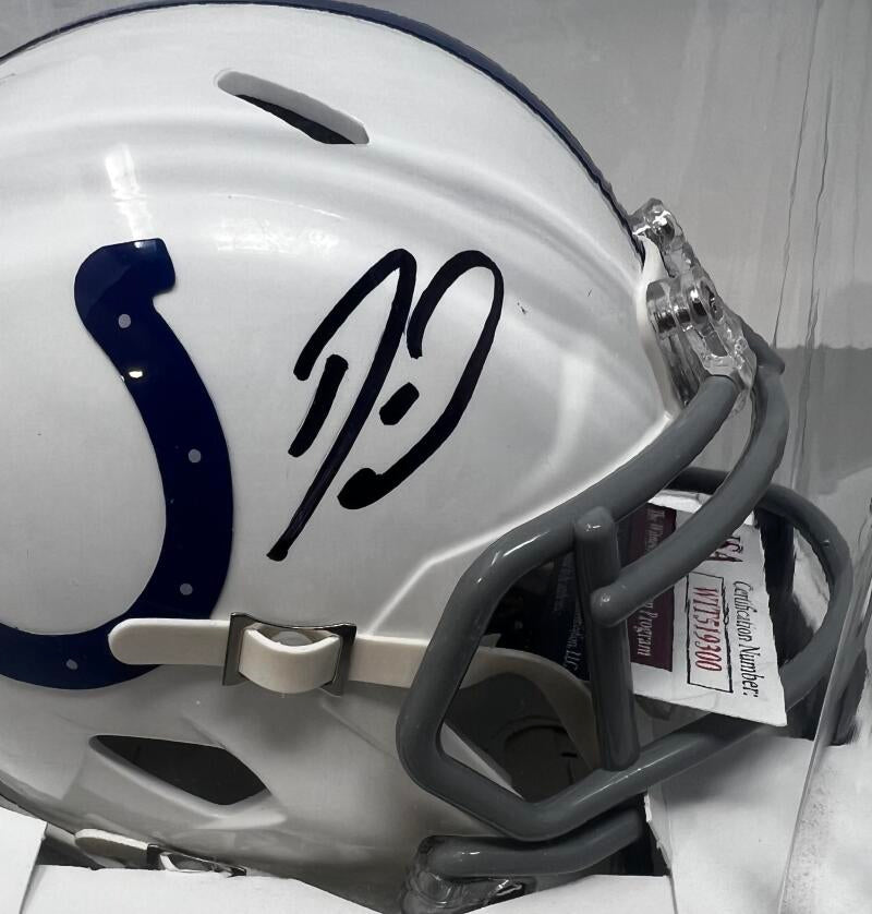 Darius Shaquille Leonard Colts Autograph Signed Mini Helmet JSA Authentic Image 3