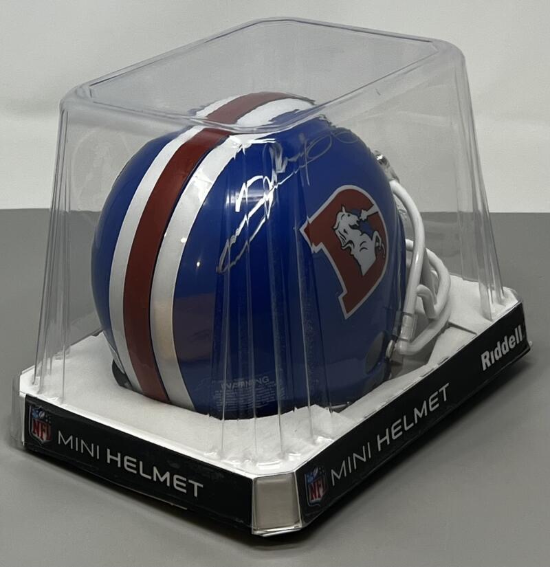 Clinton Portis Denver Broncos Autograph Signed Mini Helmet Tristar Authentic Image 2