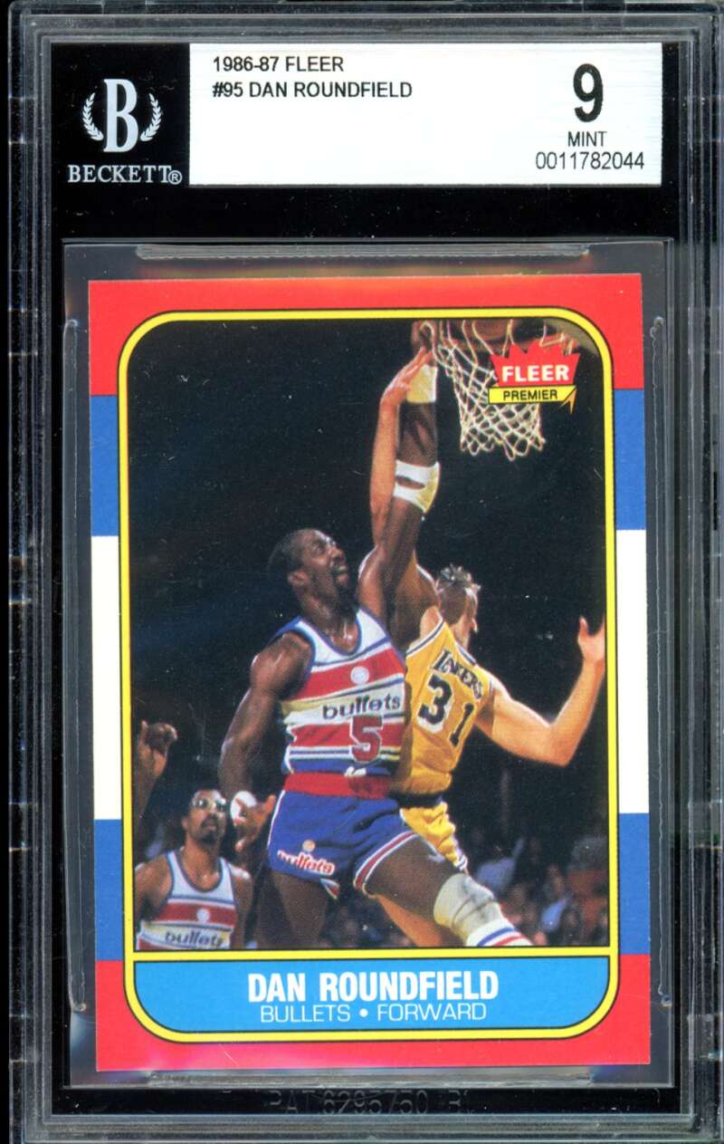 Dan Roundfield Card 1986-87 Fleer #95 BGS 9 Image 1