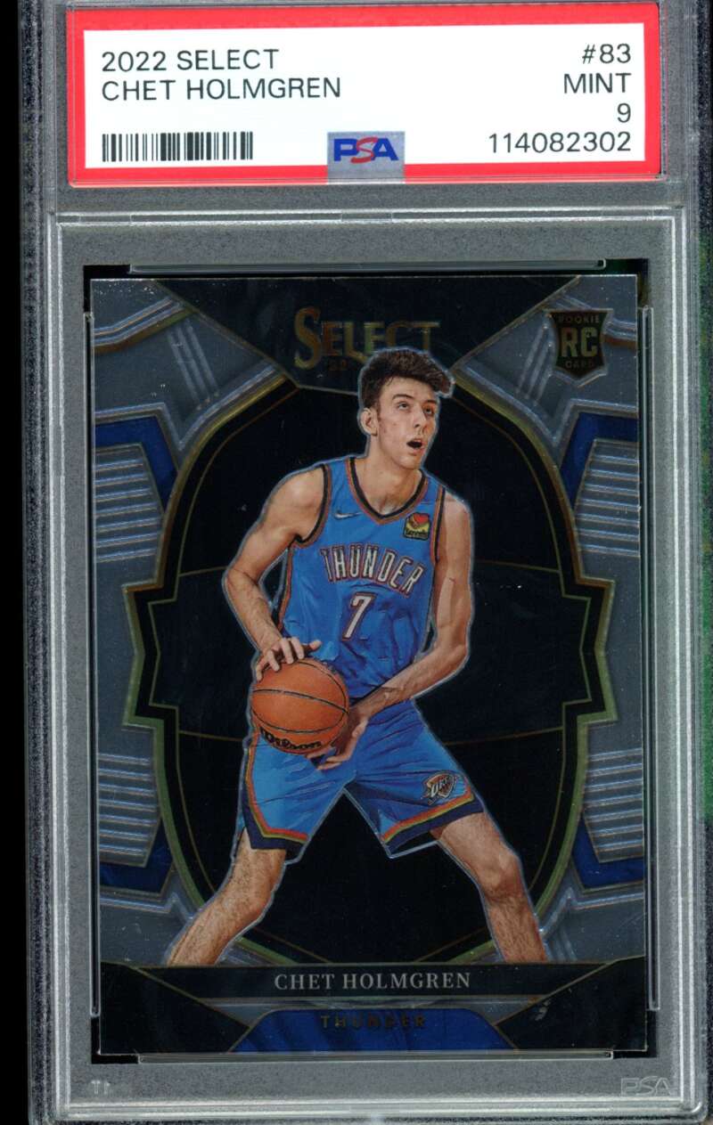 Chet Holmgren Rookie Card 2022-23 Select #83 PSA 9 Image 1