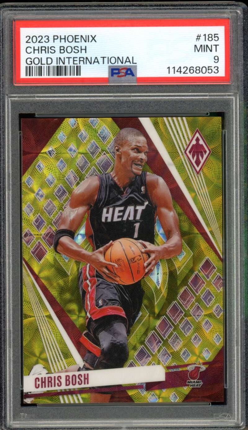 Chris Bosh Card 2023-24 Phoenix Gold International (9/10) #185 PSA 9 Image 1