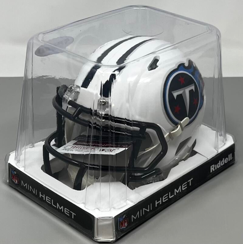 Kevin Mawae Tennessee Titans Autograph Signed Mini Helmet JSA Authentic Image 1