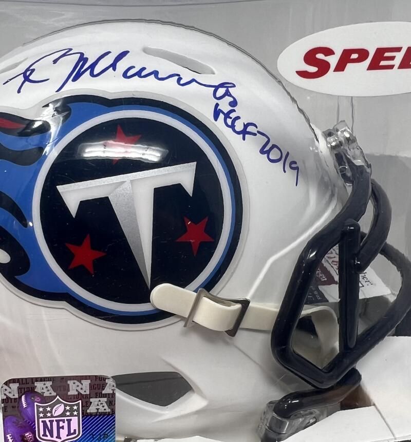Kevin Mawae Tennessee Titans Autograph Signed Mini Helmet JSA Authentic Image 2