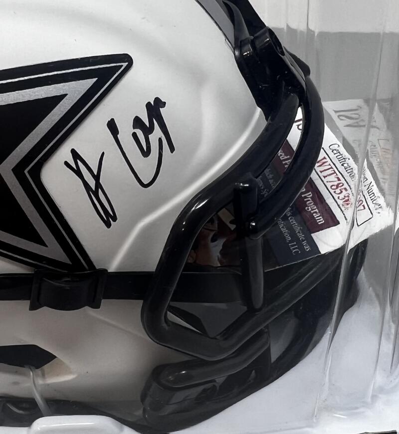 Amari Cooper Dallas Cowboys  Autograph Signed Mini Helmet JSA Authentic Image 3