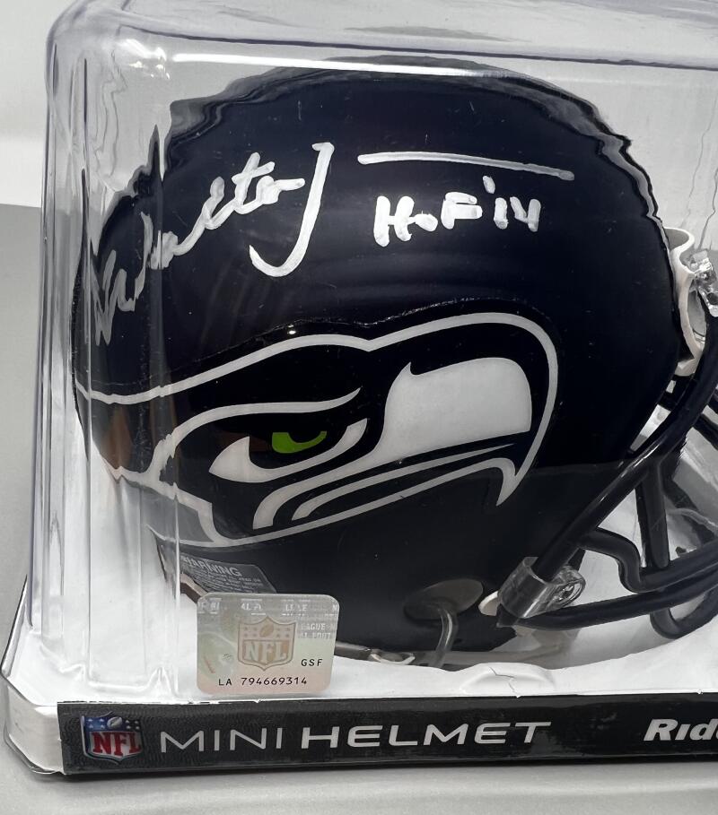 Walter Jones Seattle Seahawks Autograph Signed Mini Helmet Tristar Authentic Image 4