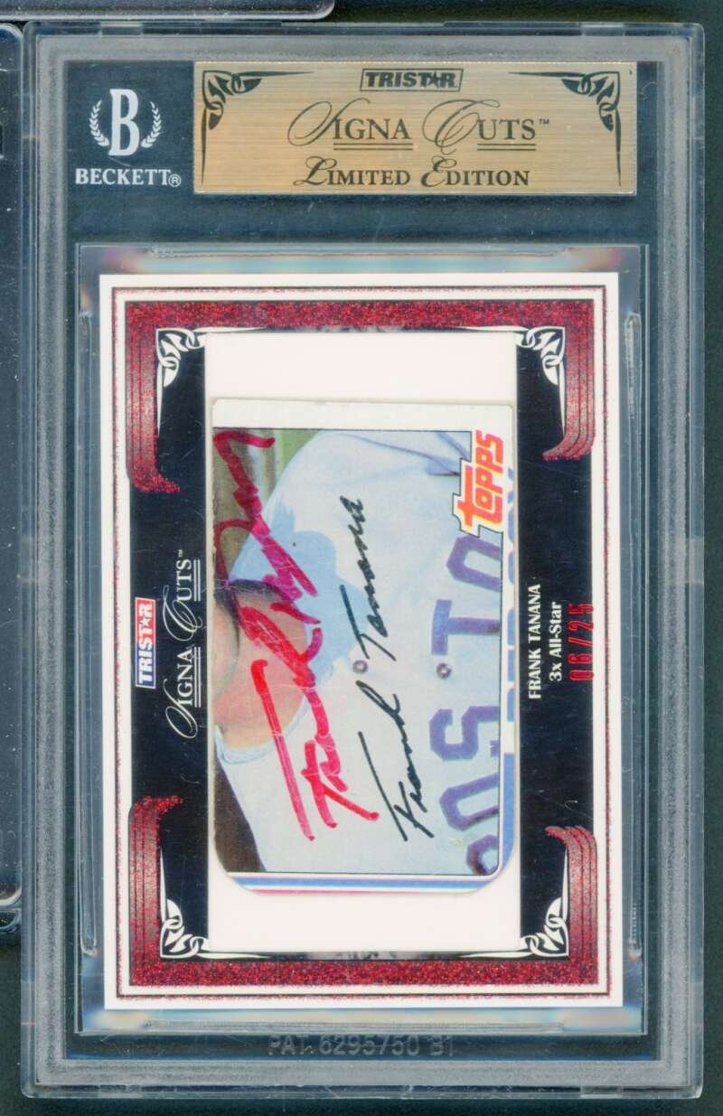 Frank Tanana 2008 Tristar Signa Cuts Limited Edition (6/25) #NNO BGS Authentic Image 1