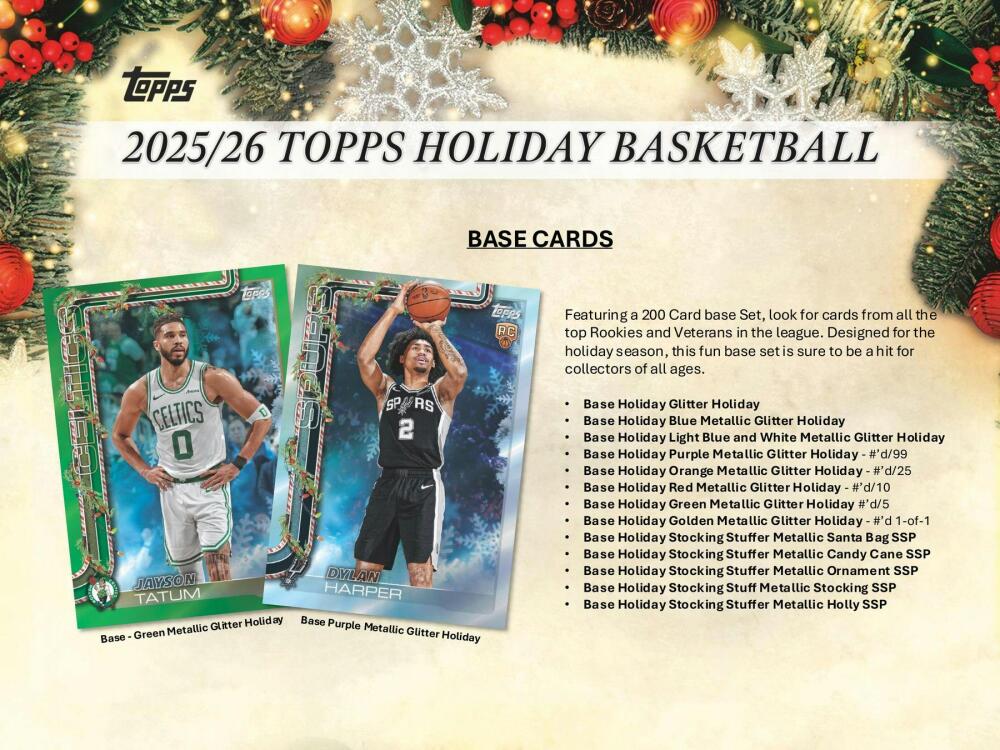 2025-26 Topps Holiday Basketball Mega Box Image 4