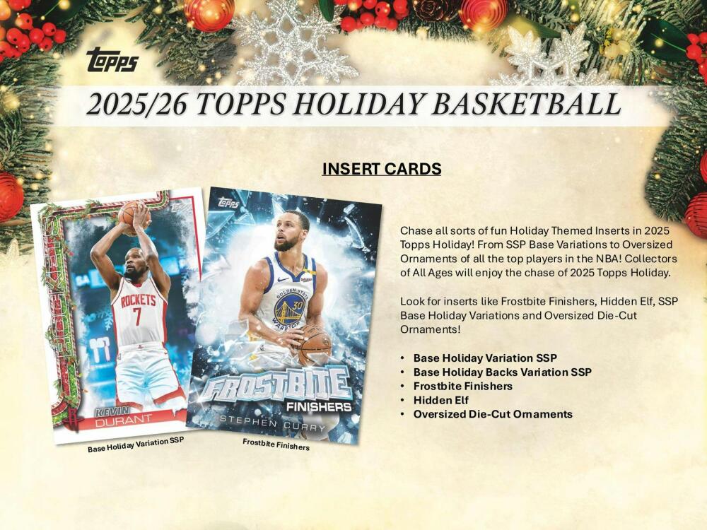 2025-26 Topps Holiday Basketball Mega Box Image 5