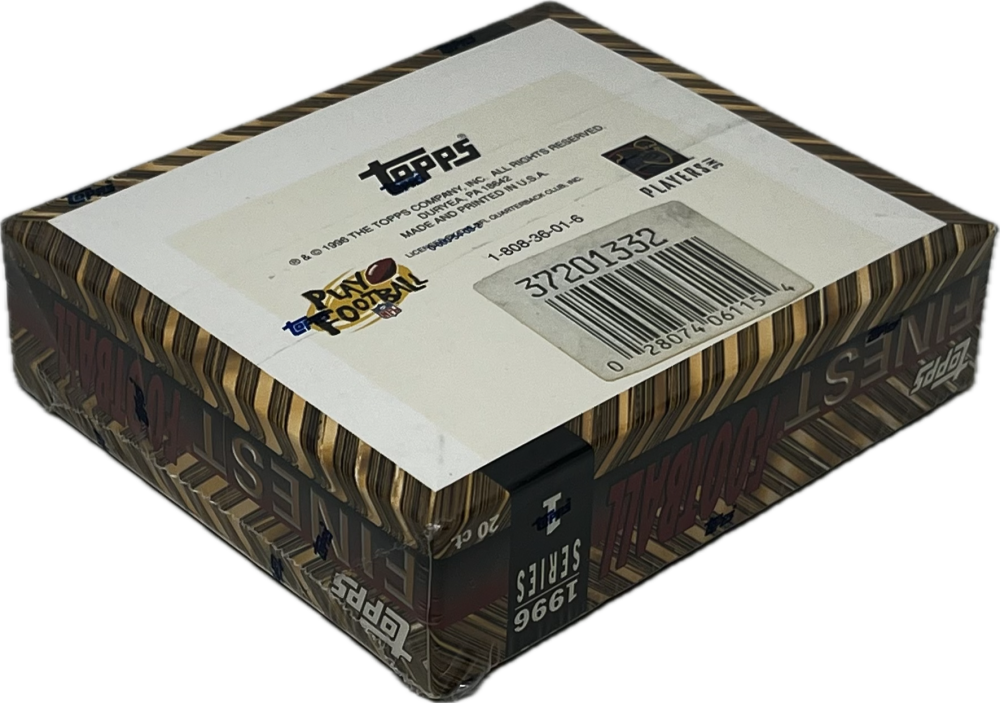 1996 Topps Finest Series 1 Football Box Image 2