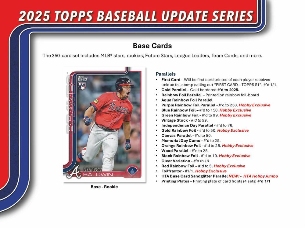 2025 Topps Update Series Baseball Hobby Box Image 4