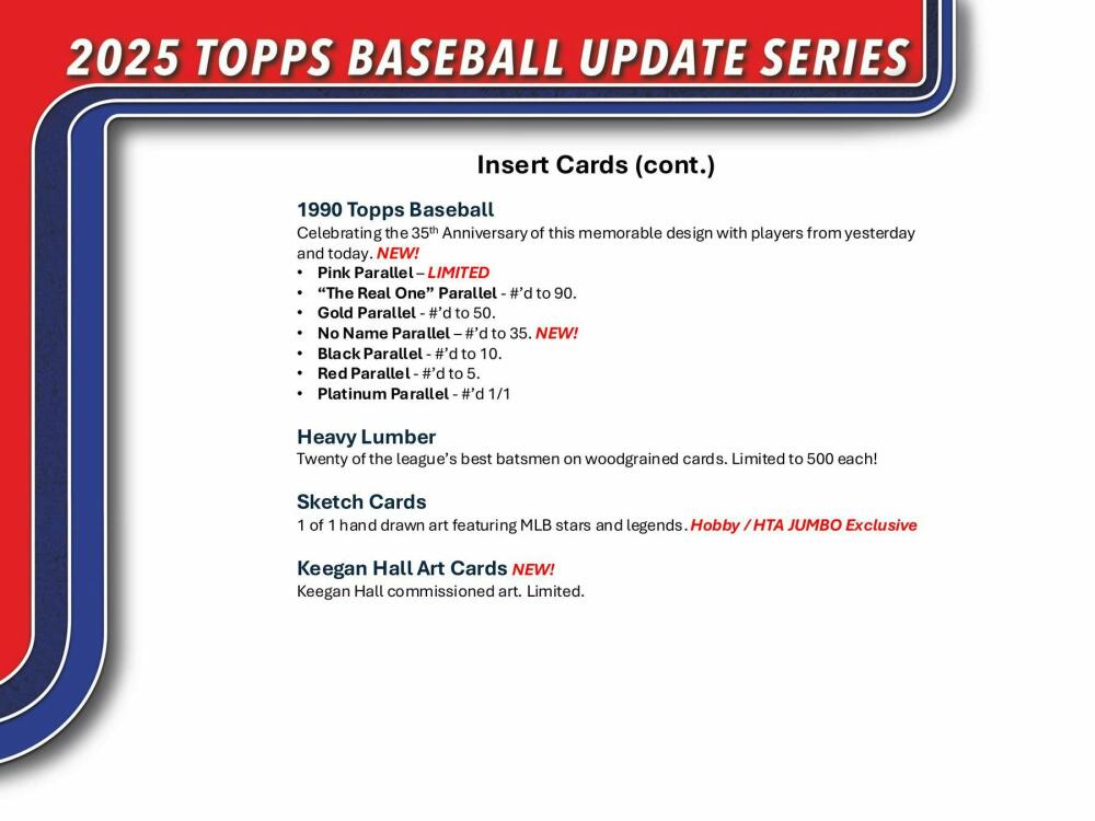 2025 Topps Update Series Baseball Hobby Box Image 6