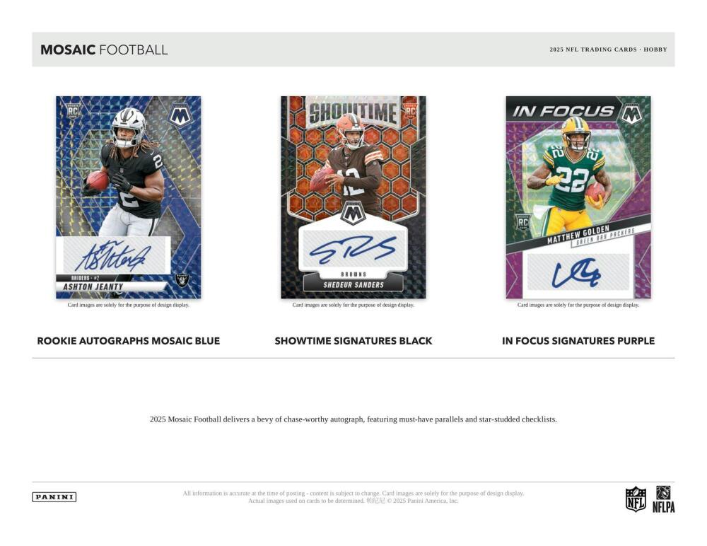 2025 Panini Mosaic Football Hobby Box Image 4