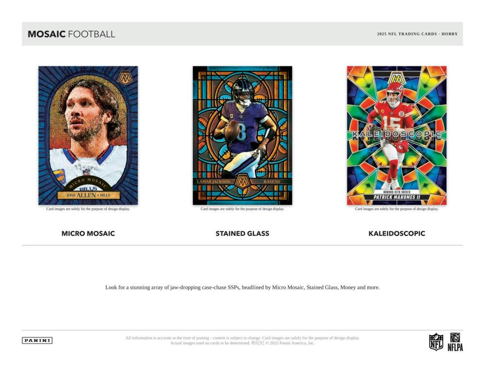 2025 Panini Mosaic Football Hobby Box Image 5