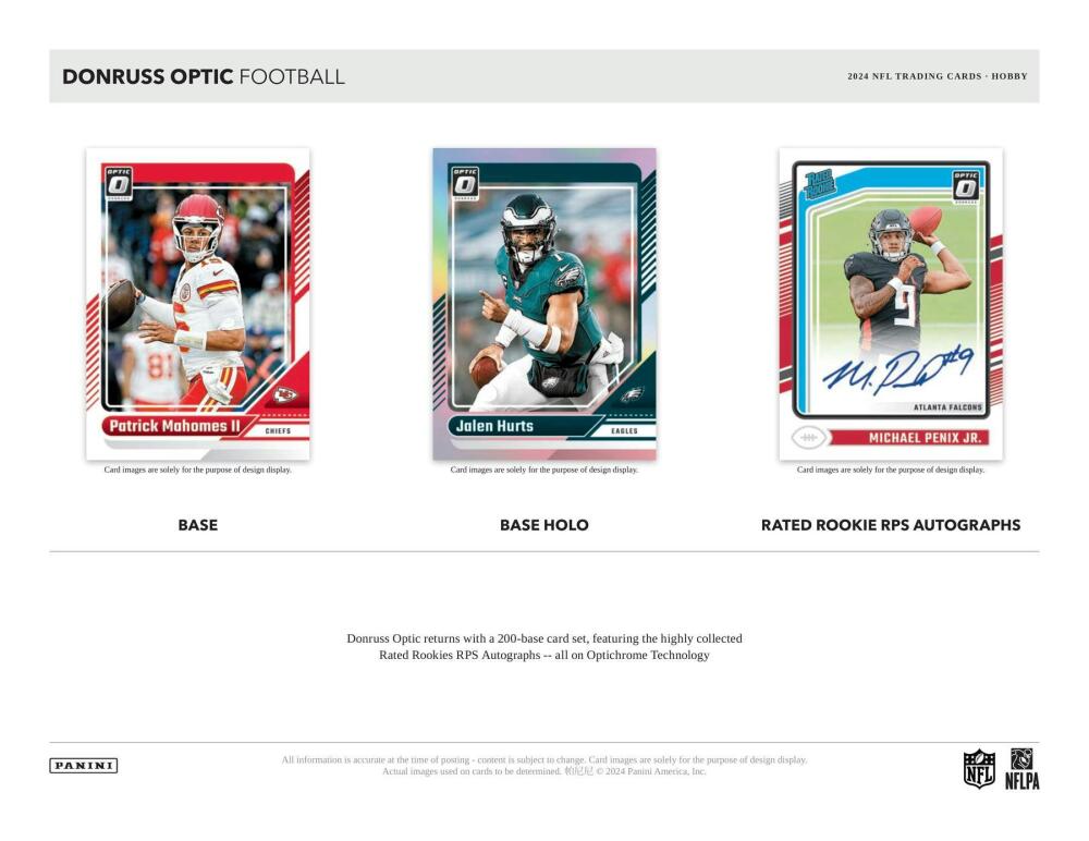 2024 Panini Donruss Optic Football Hobby Box Image 3