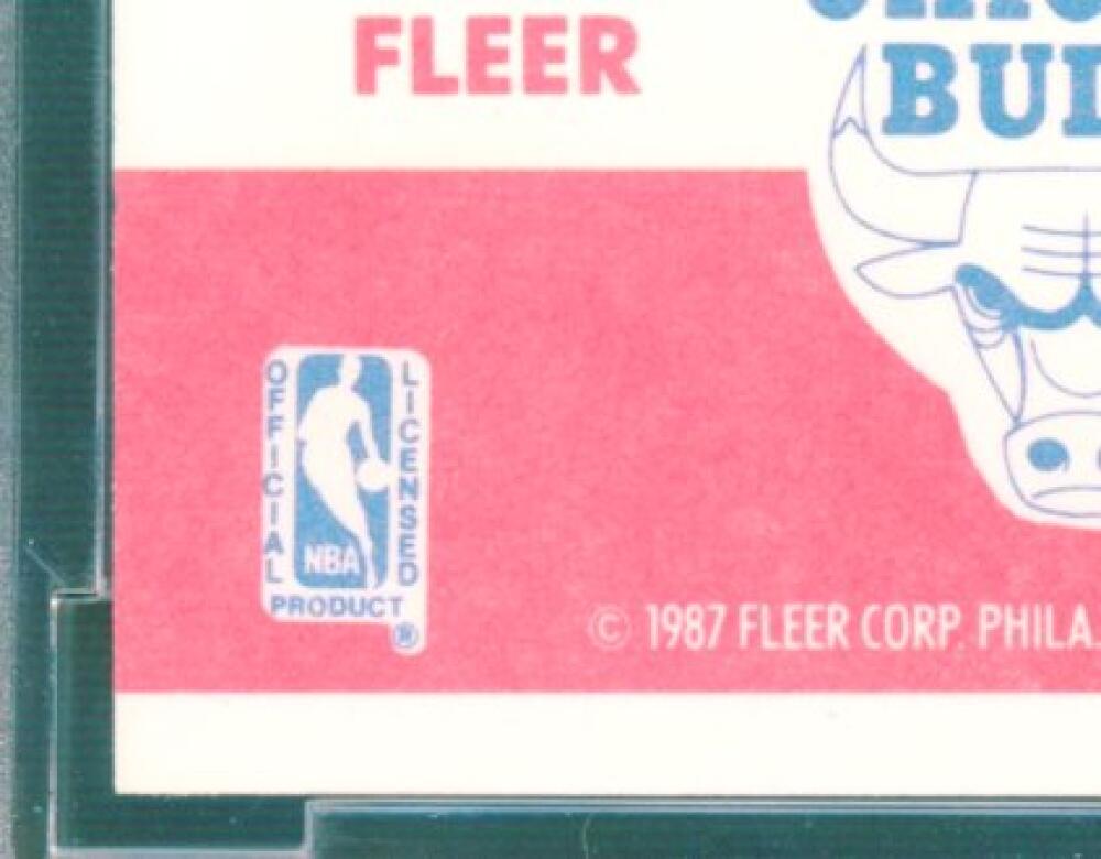1987-88 Fleer #59 Michael Jordan 2nd Year Card BGS BCCG 10 Mint+ Image 9