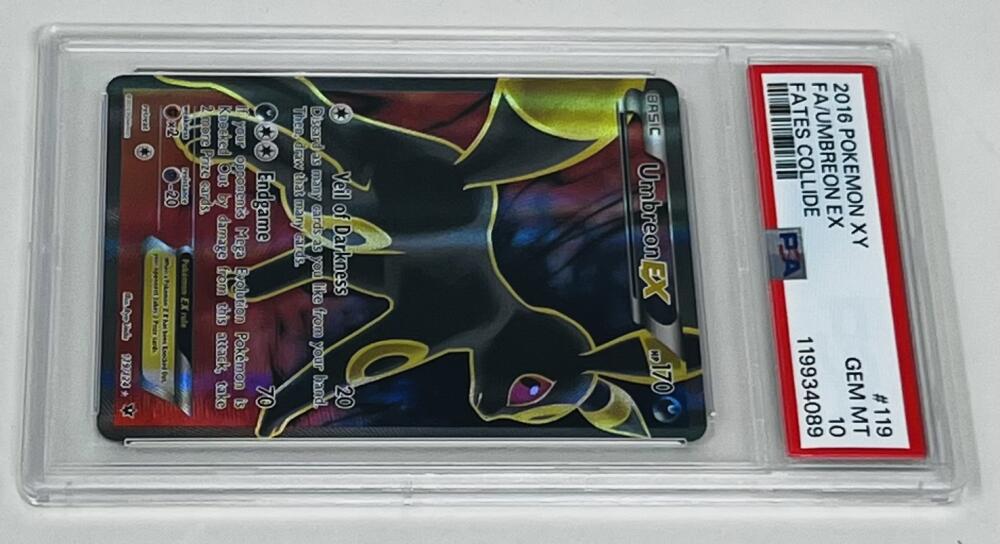 FA/Umbreon EX Card 2016 Pokemon XY Fates Collide #119 PSA 10 Image 4