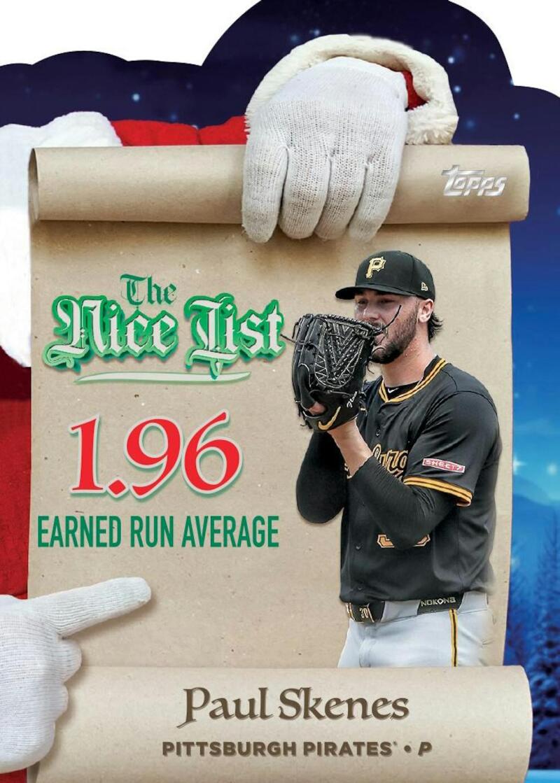 2025 Topps Holiday Baseball Tin Ornament Image 7