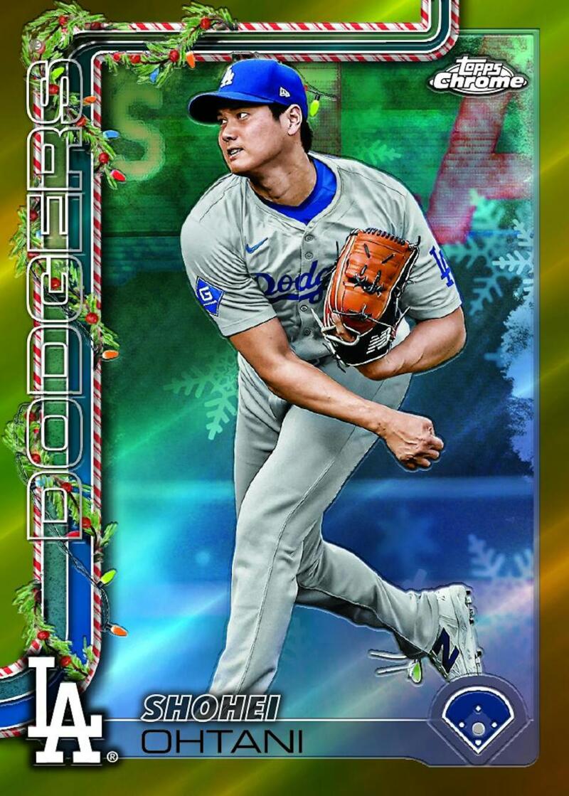 2025 Topps Holiday Baseball Tin Ornament Image 8
