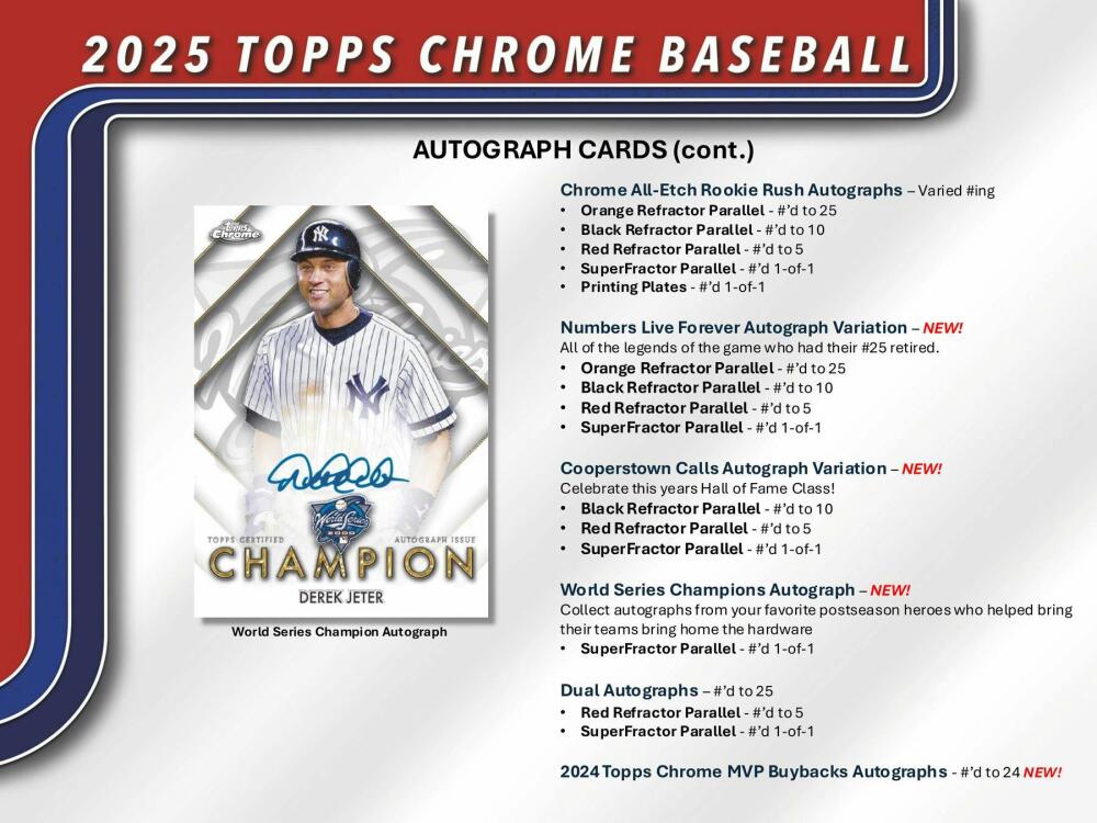 2025 Topps Chrome Baseball Hobby Jumbo Box Image 6
