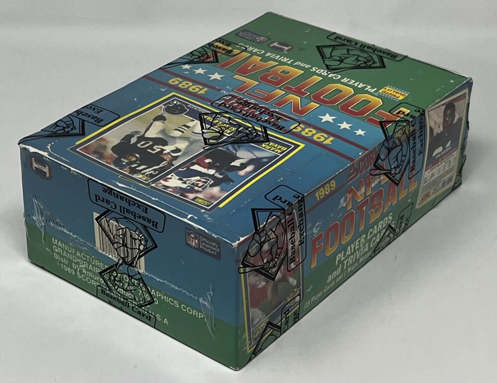 1989 Score Football Box  Barry Sanders Troy Aikman Rookie Year  BBCE Image 2