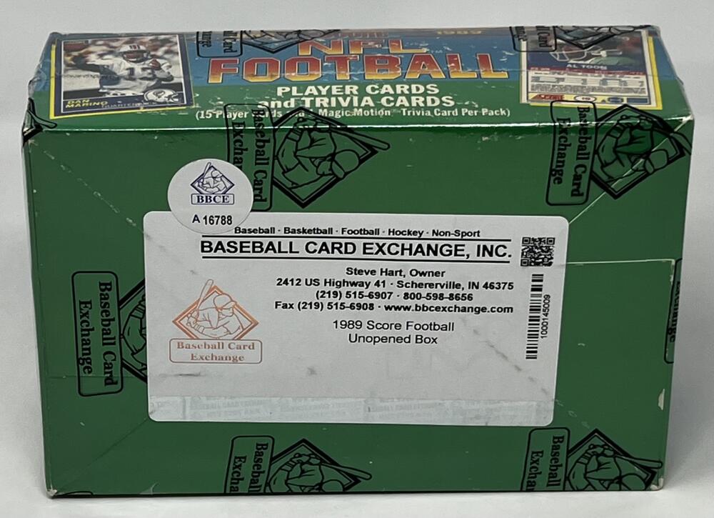 1989 Score Football Box  Barry Sanders Troy Aikman Rookie Year  BBCE Image 3