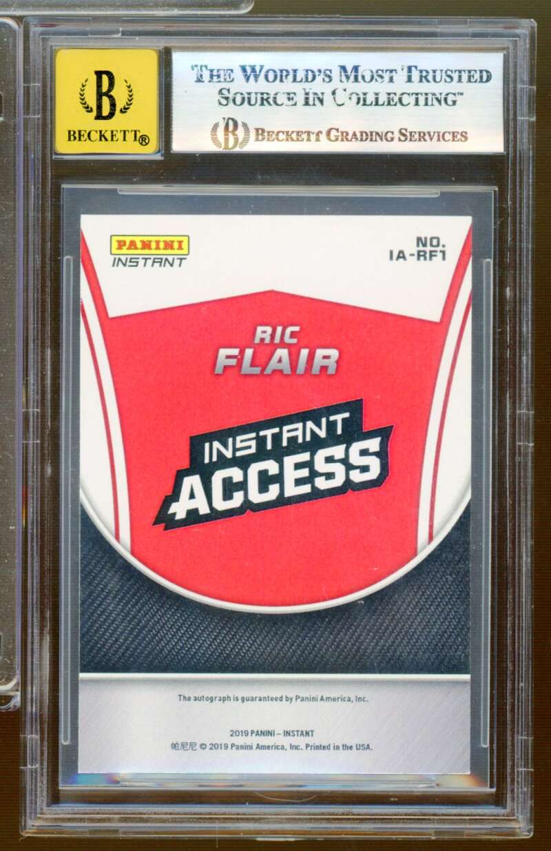 Ric Flair Card 2019 Panini Instant National Convention Autos #ARF1 BGS 7.5 Image 2